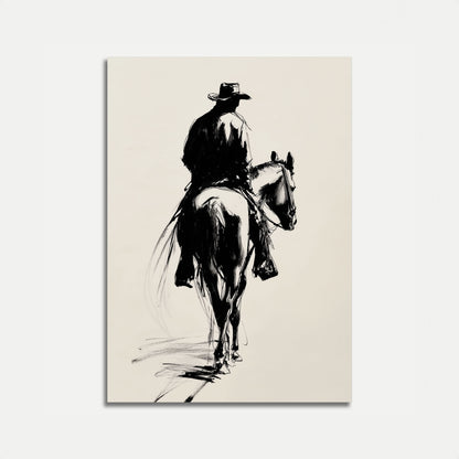 Lone Rider Western Poster