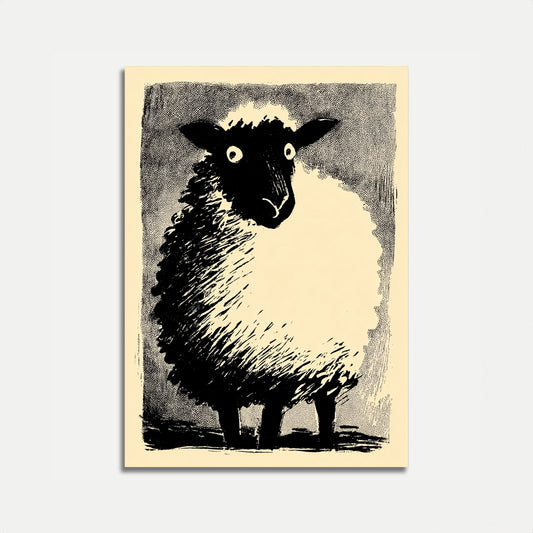 Curious Black Sheep Poster