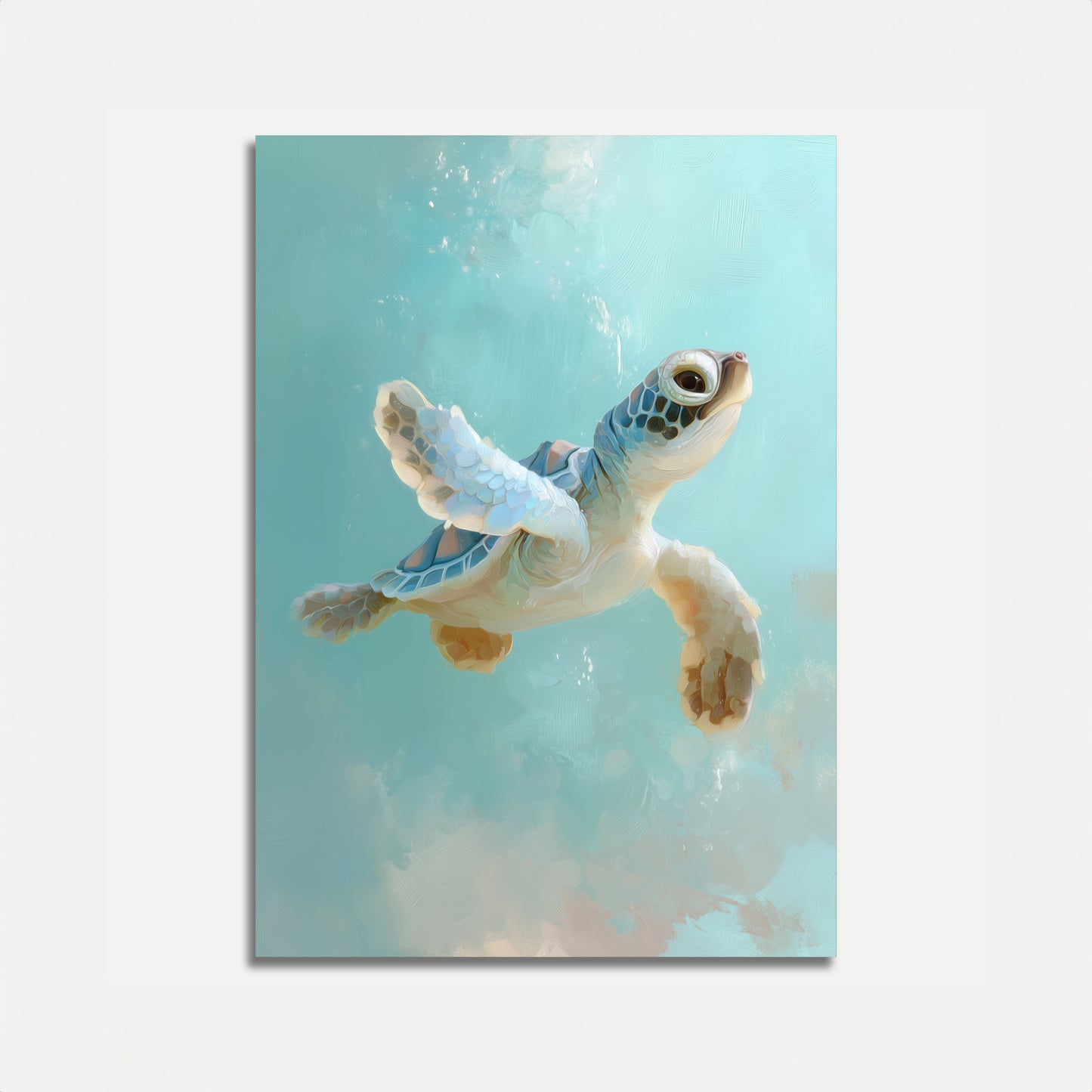 Serene Sea Turtle Swimming Poster