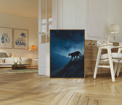 Mountain Lion at Dawn Poster