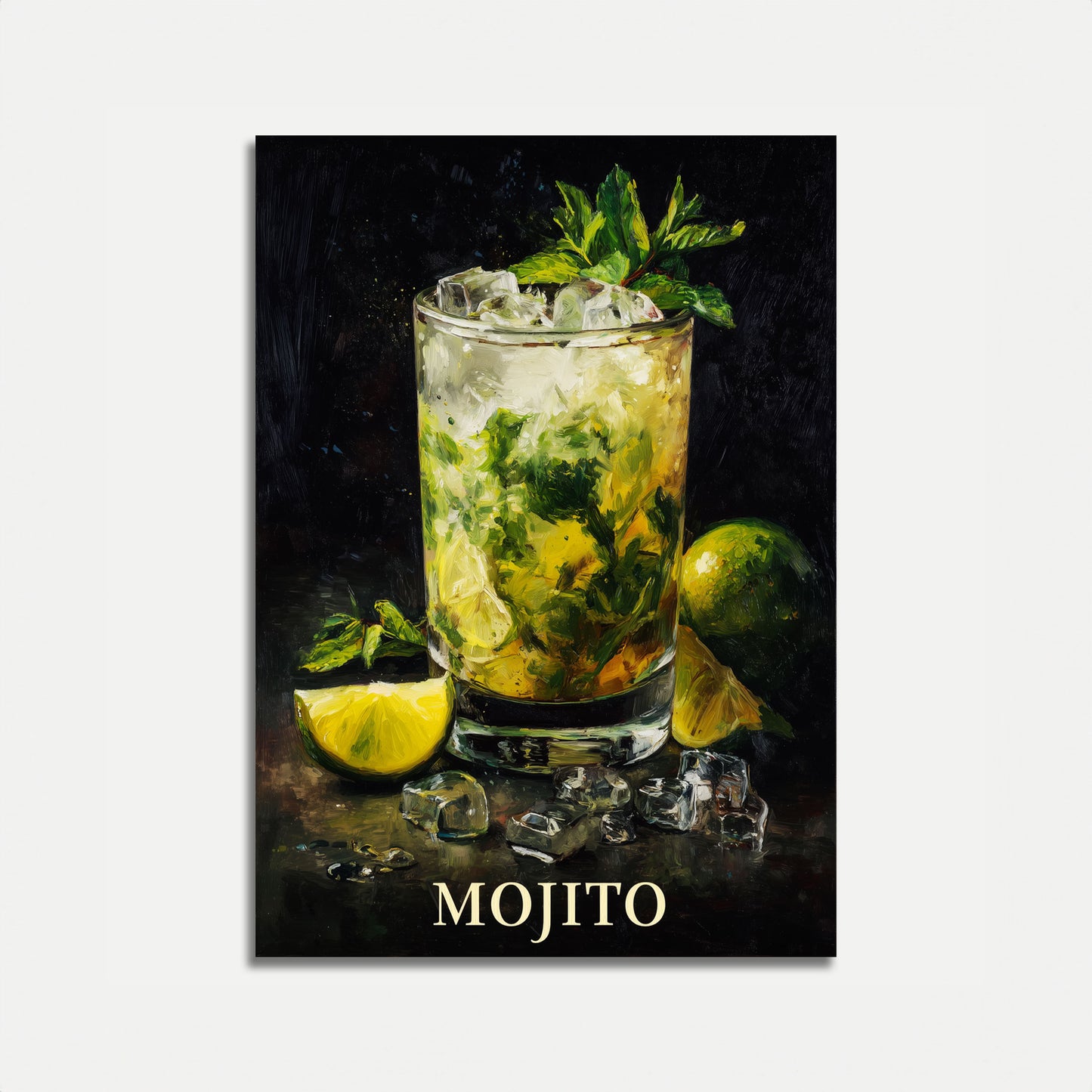 Refreshing Mojito Cocktail Poster