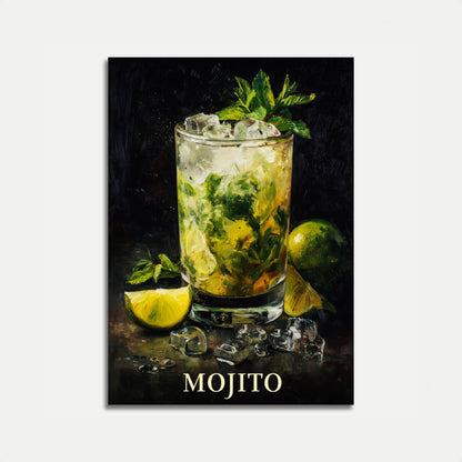 Refreshing Mojito Cocktail Poster