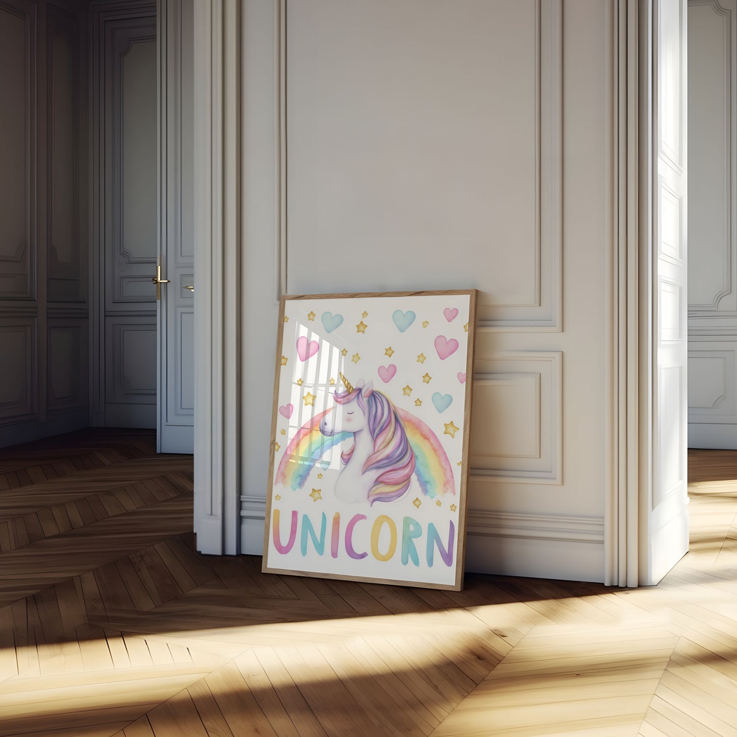 Poster di Sogni di Unicorno Arcobaleno