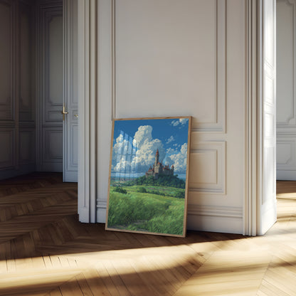 Enchanted Hilltop Castle Poster