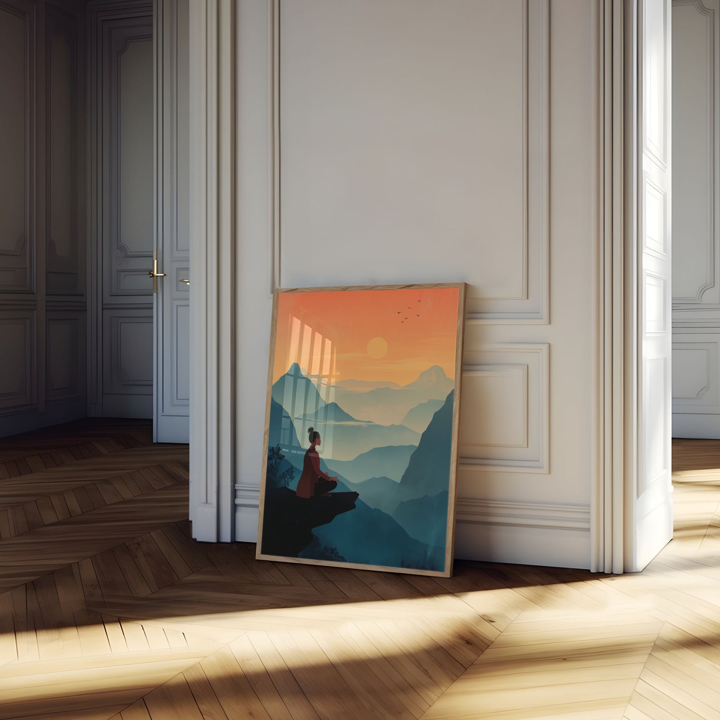Zen Berg Meditatie Poster