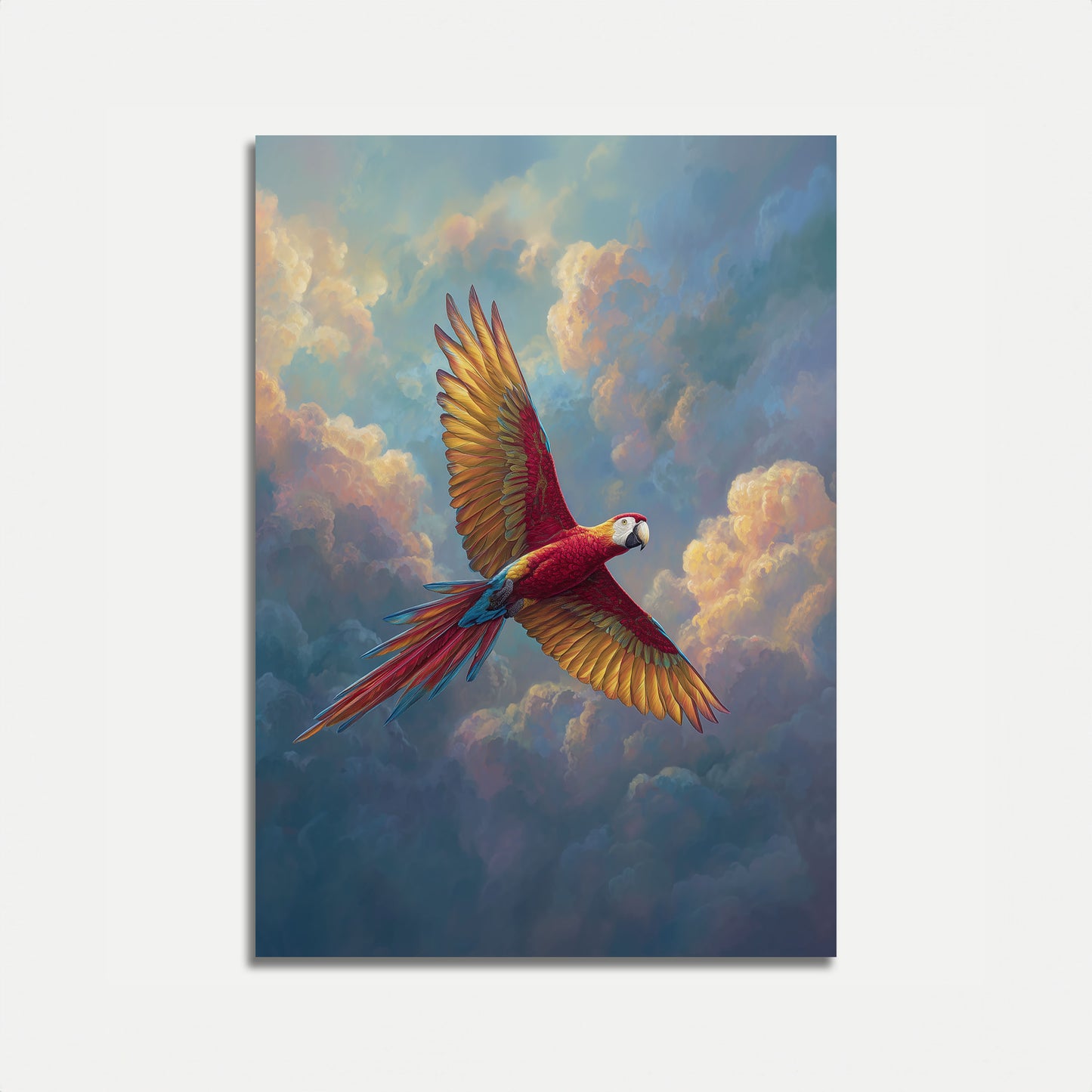 Scarlet Macaw Flight Poster