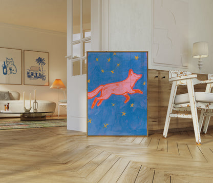 Flying Fox Among Stars Poster