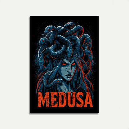 Medusa Mythological Snake Poster