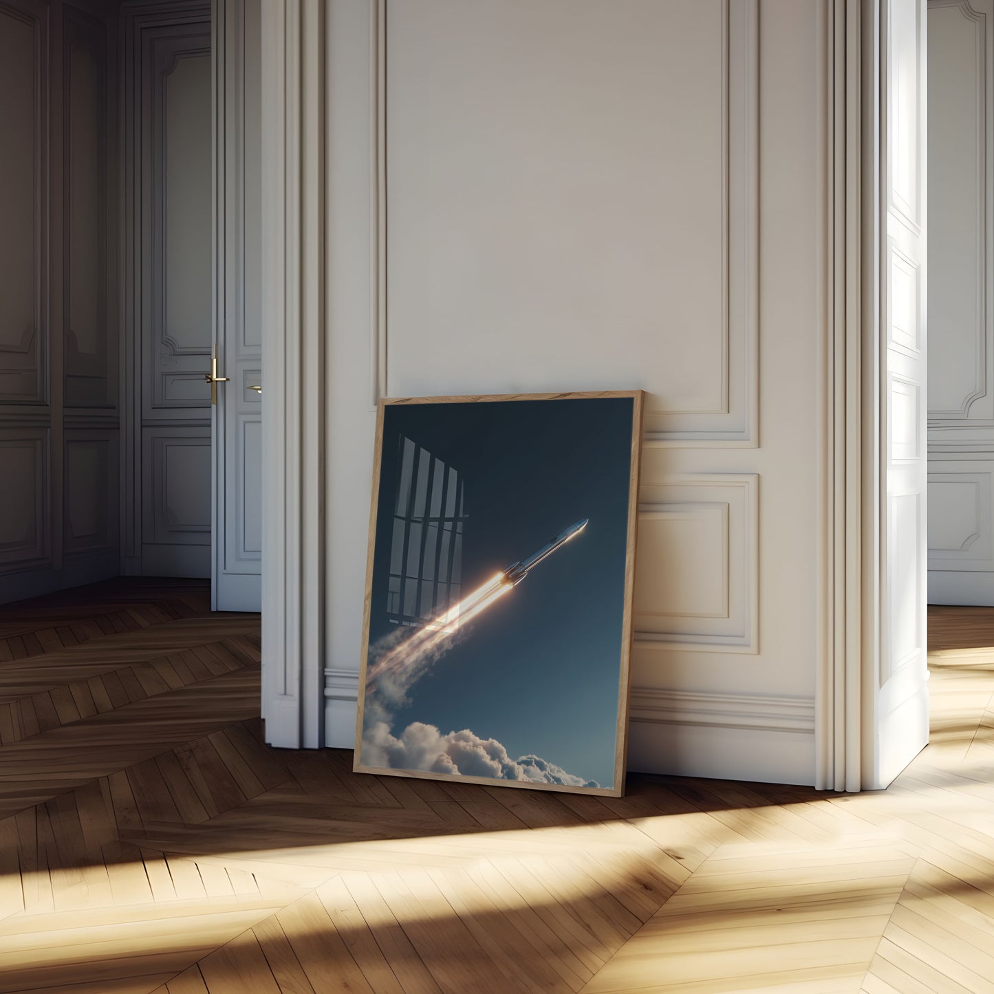 Rocket Launch Ascending Poster