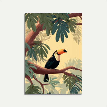 Tropical Toucan Forest Poster