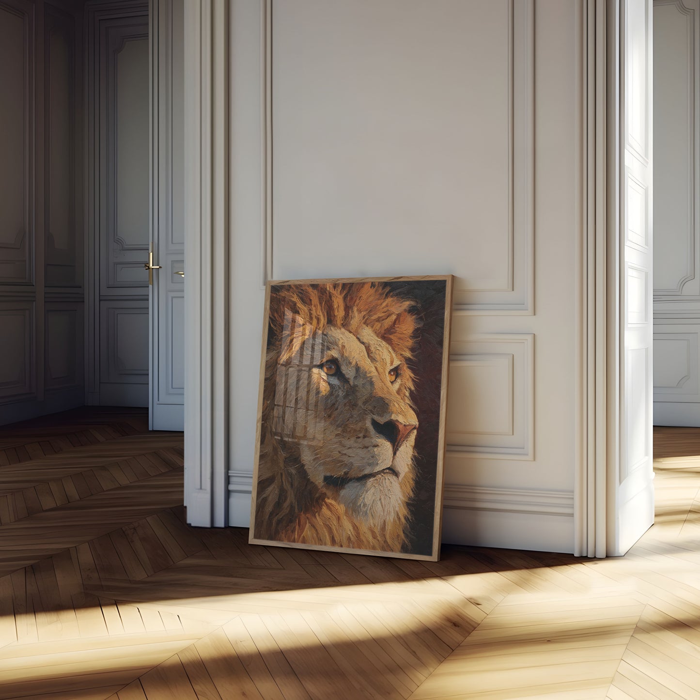 Plakat Portret Majestatycznego Lwa