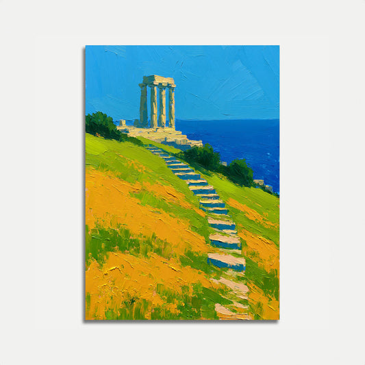 Poster delle Antiche Rovine sul Mare