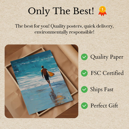 Solitude Waves Surfing Poster