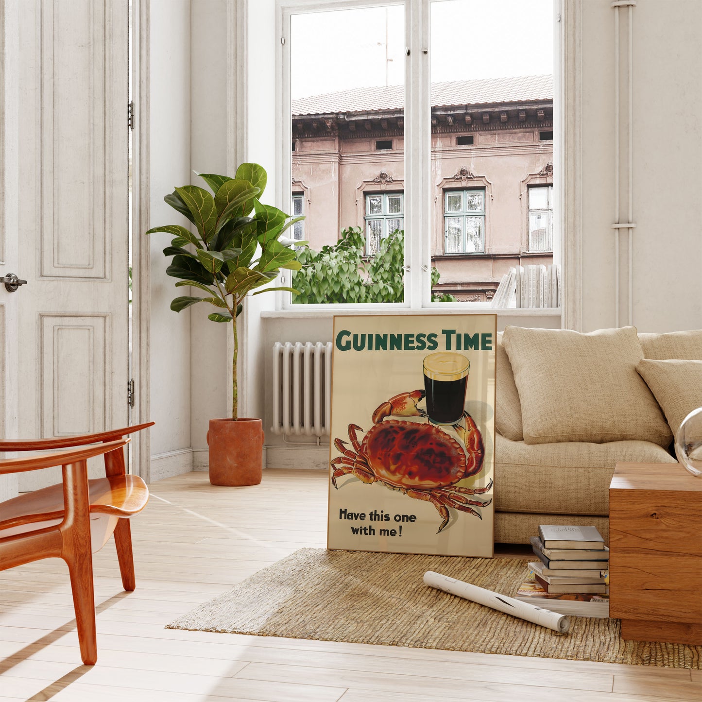 Guinness Time Vintage Beer Poster