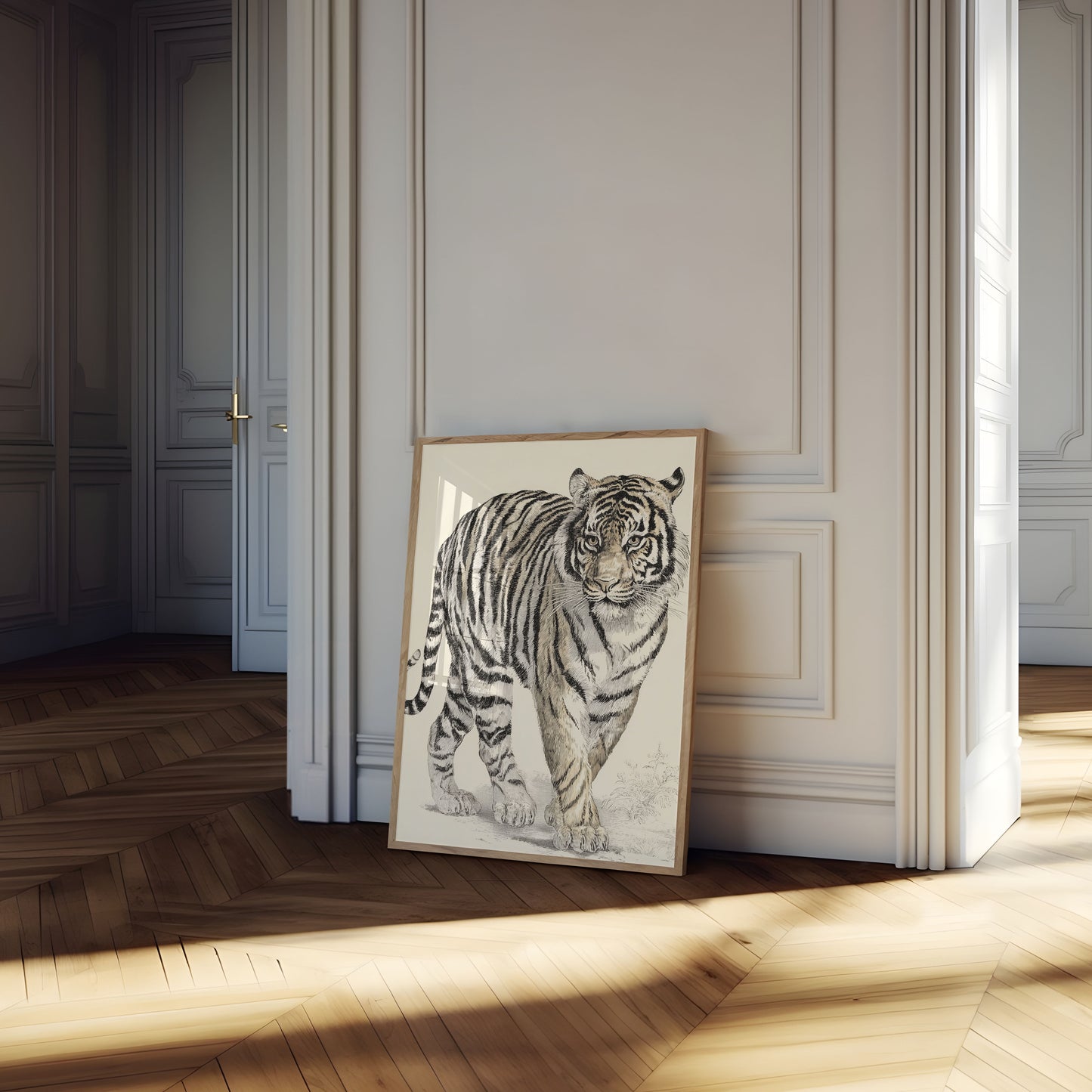 Majestic Bengal Tiger Art Poster