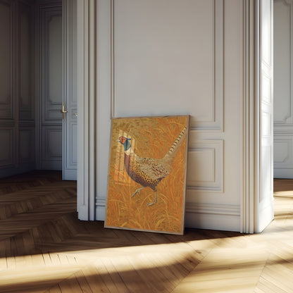 Fazant in Gouden Grasveld Poster