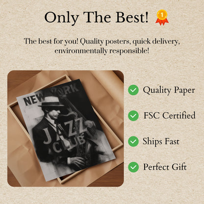 New York Jazz Club Legend Poster