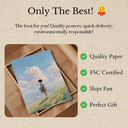 Póster Horizonte de la ciudad de ensueño