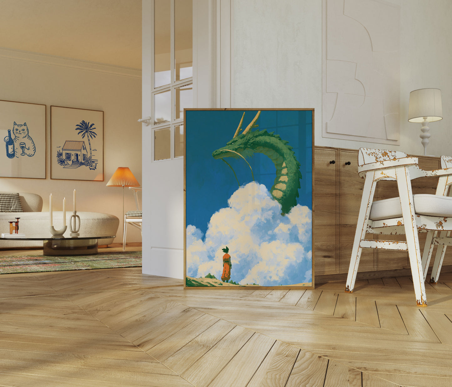 Dragon in the Clouds Poster