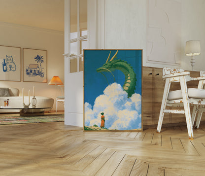 Dragon in the Clouds Poster