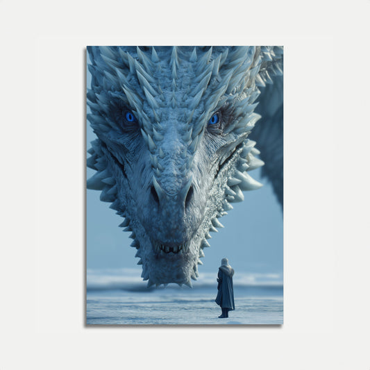 Icy Dragon Encounter Poster