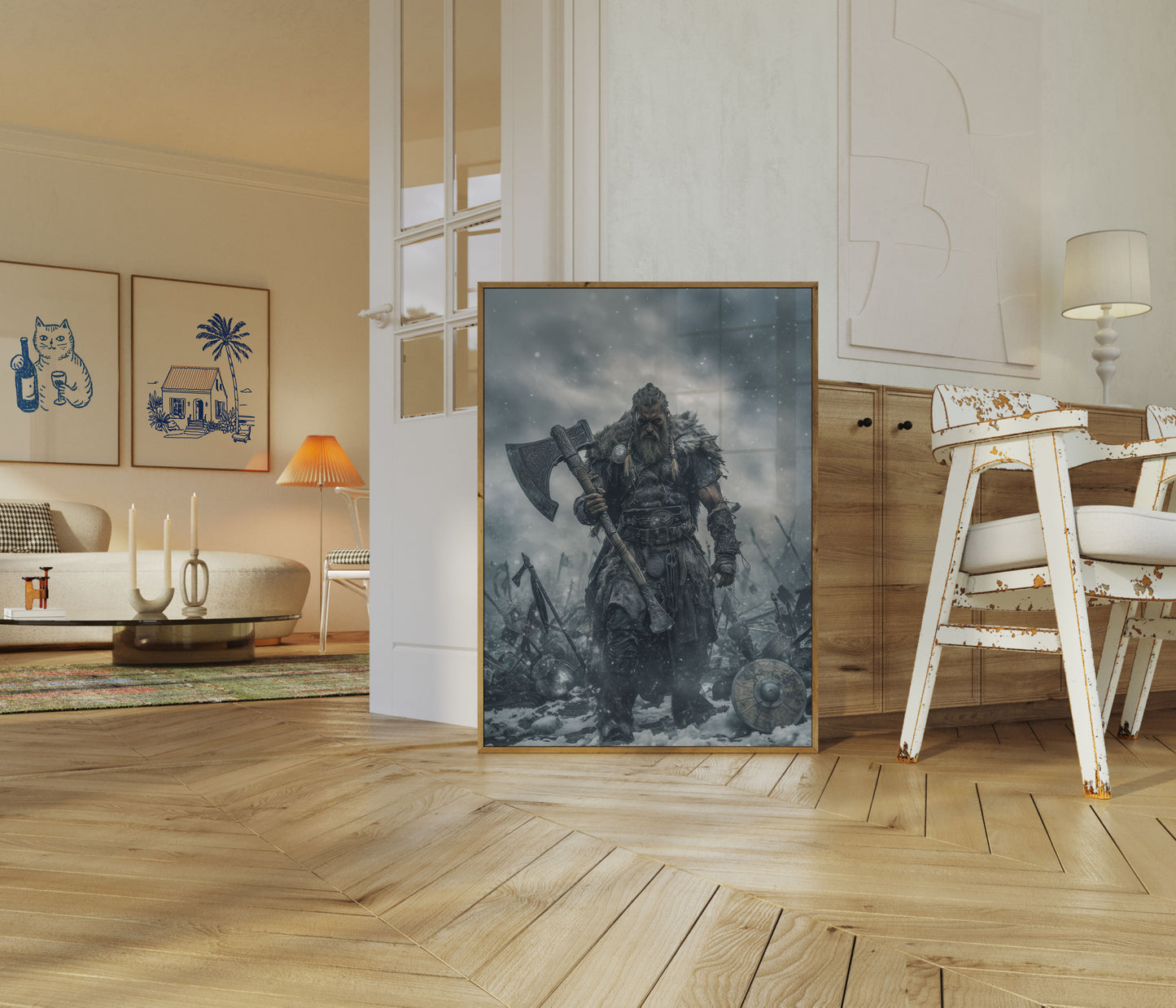 Voldsom Viking Kriger Plakat