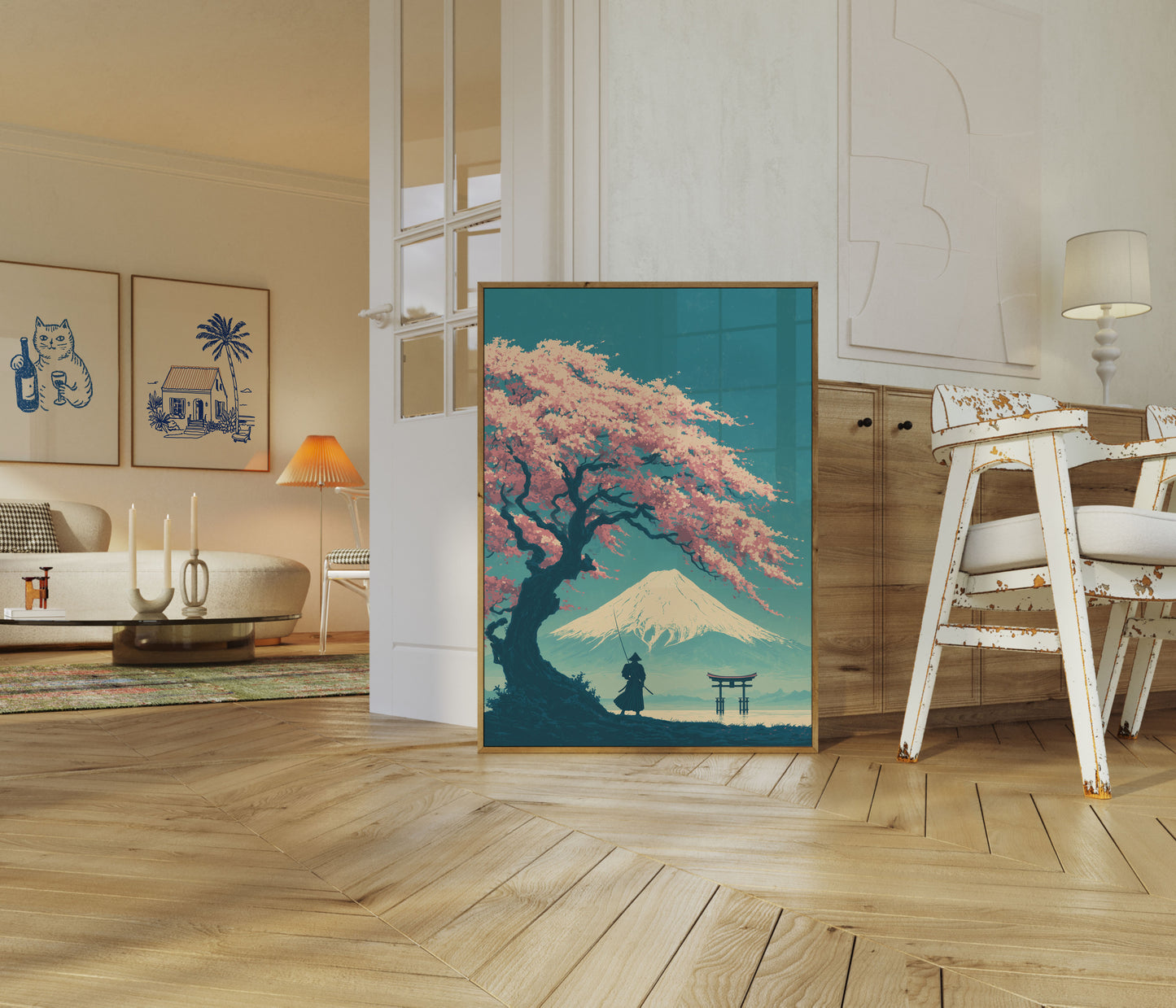 Plakat Zen Samuraj Góra Fudżi