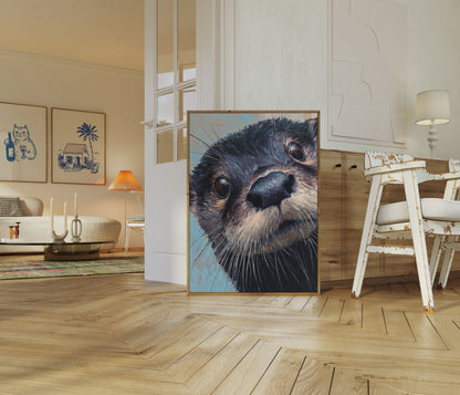 Plakat Portret Ciekawej Wydry