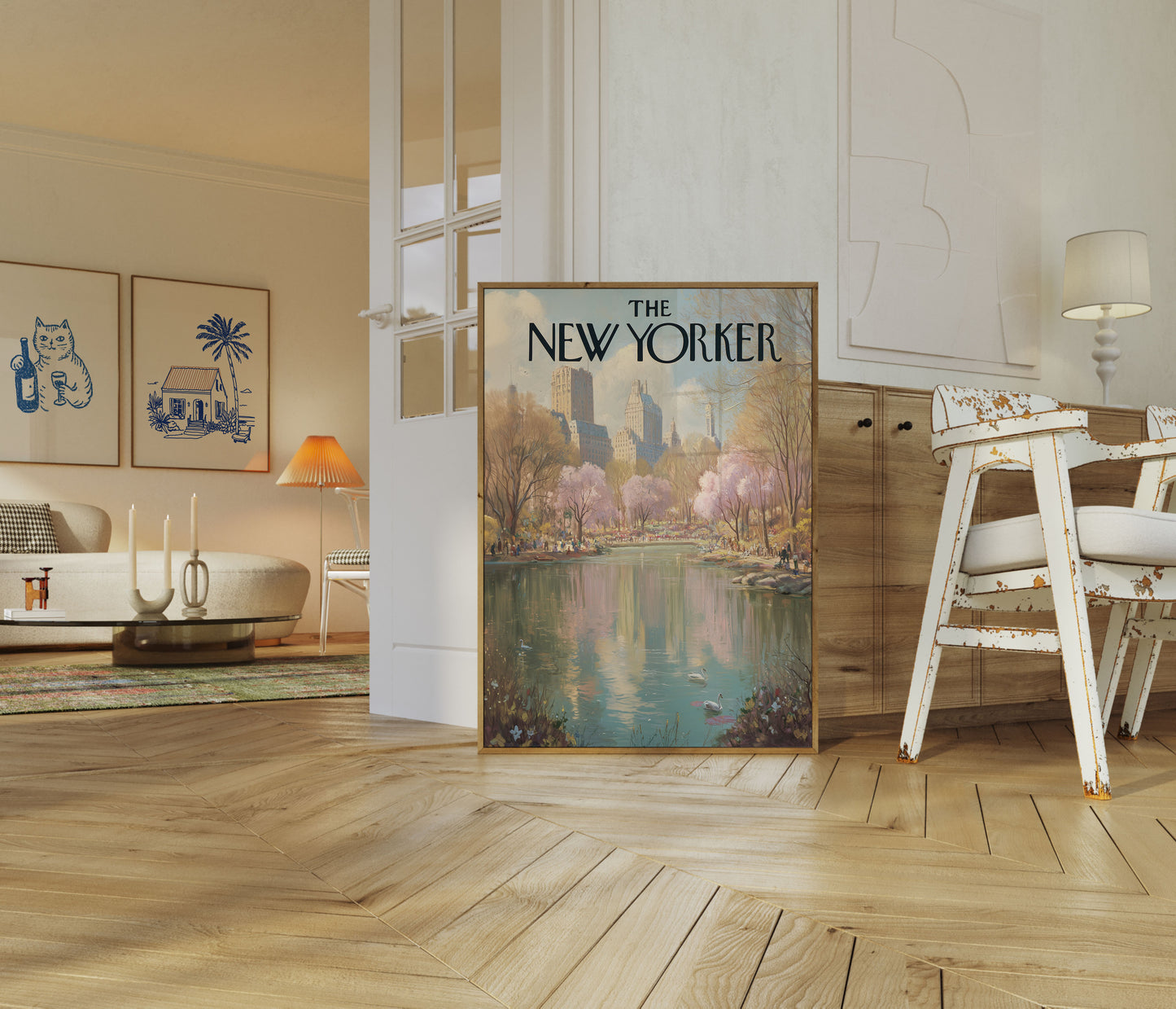 New York City Spring Reflections Poster