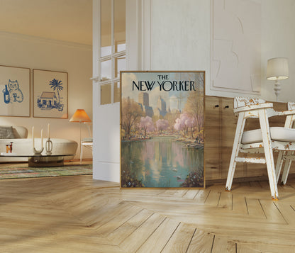 New York City Spring Reflections Poster