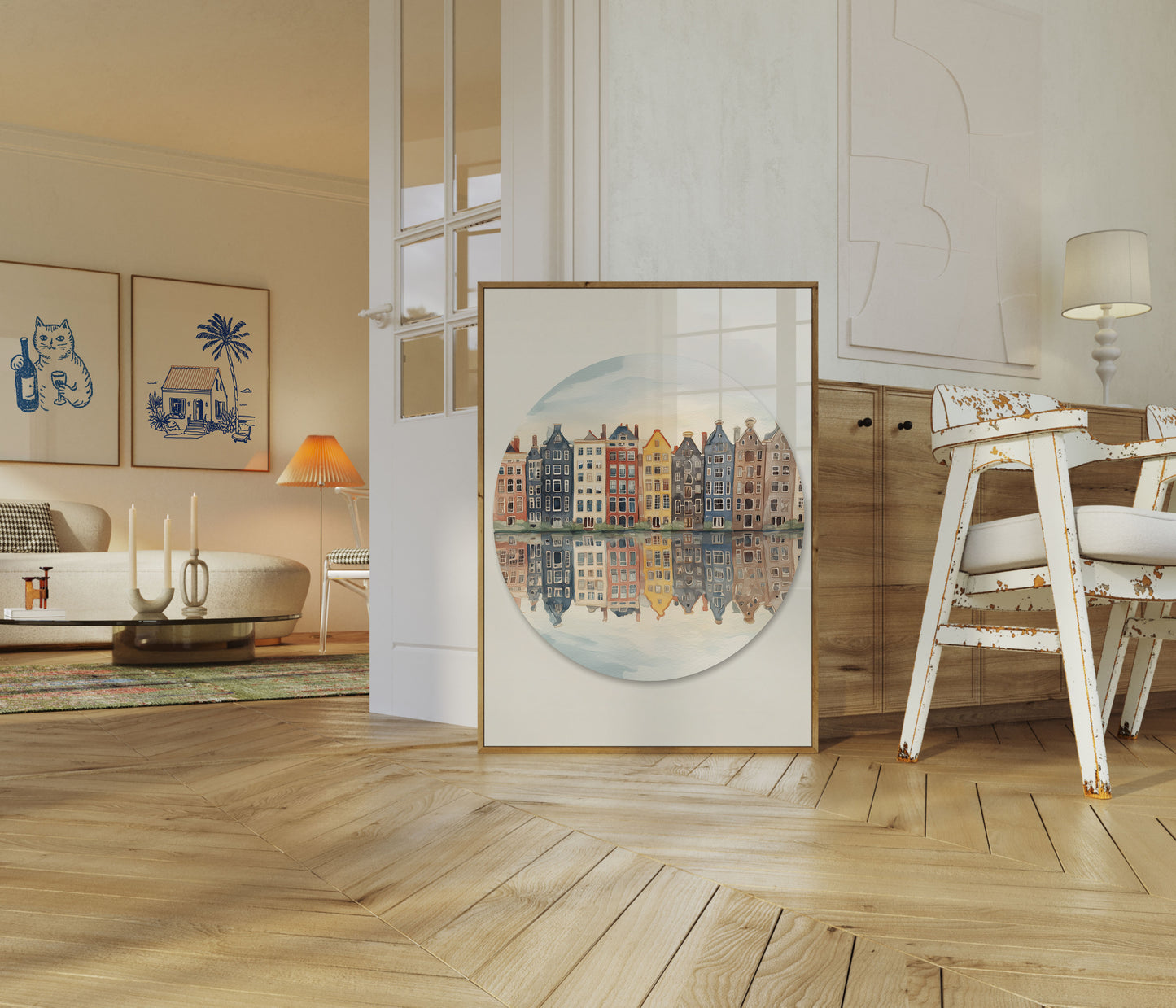 Plakat med Amsterdams Kanalboliger