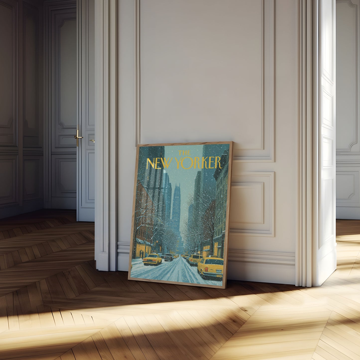 New York Winter Cityscape Poster