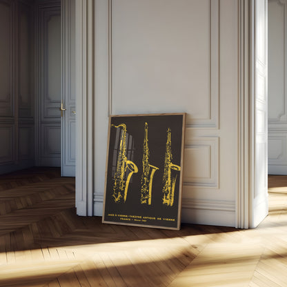Jazz à Vienne Vintage-Plakat