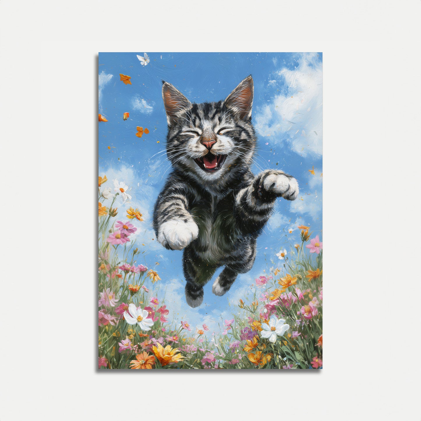 Pôster de Gato Dançante Alegre