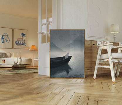 Kat i Tågede Bjergene Plakat