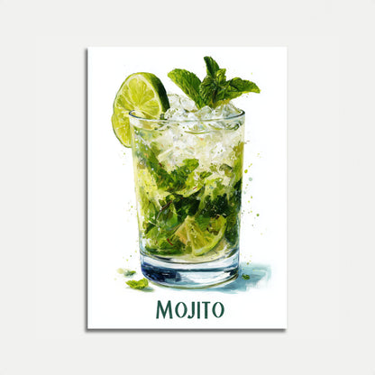 Refreshing Green Mojito Poster