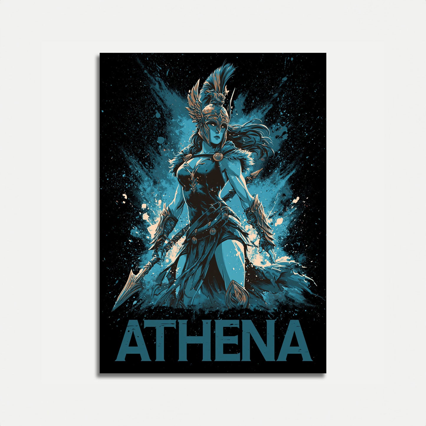 Athena Goddess Warrior Poster