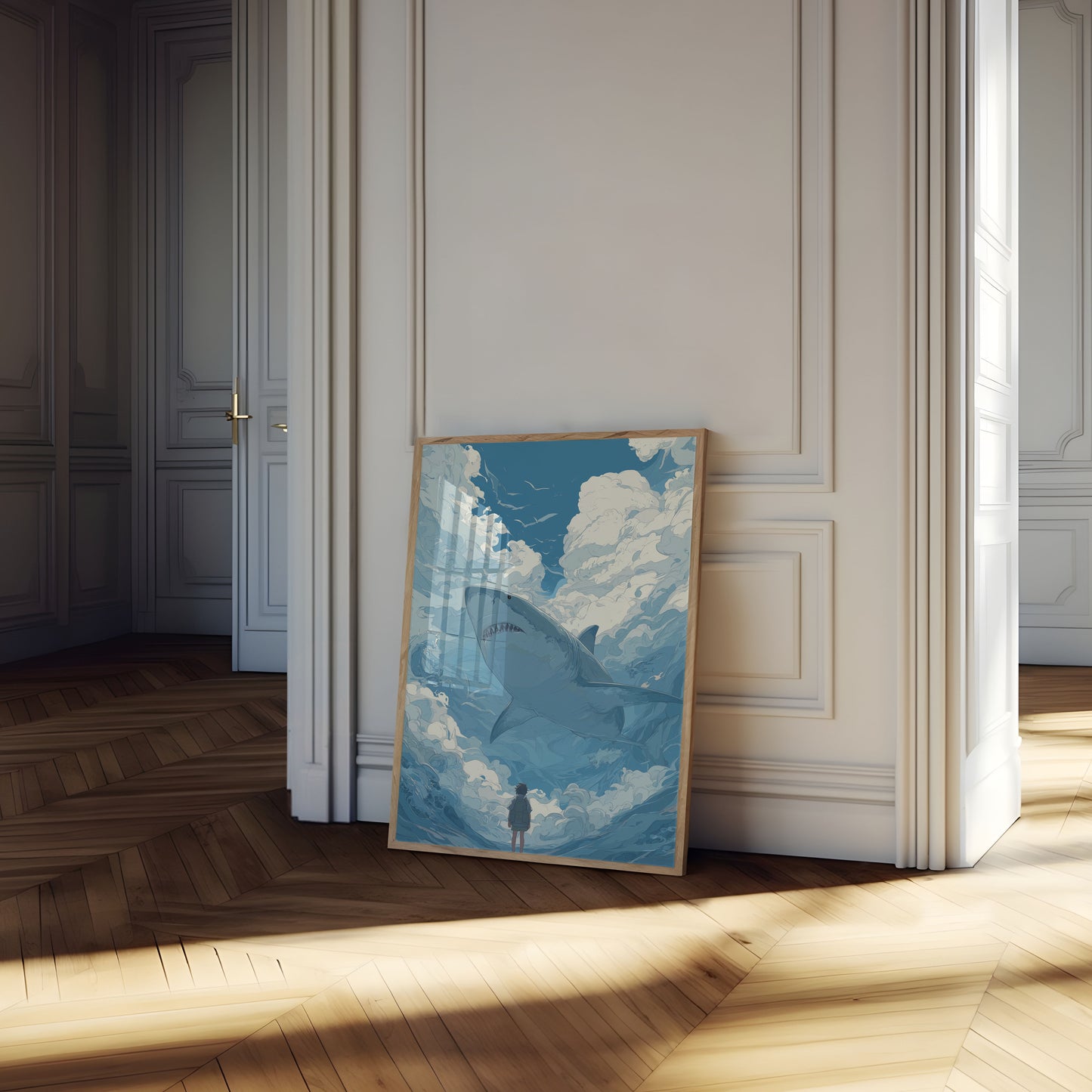 Shark Cloud Journey Poster