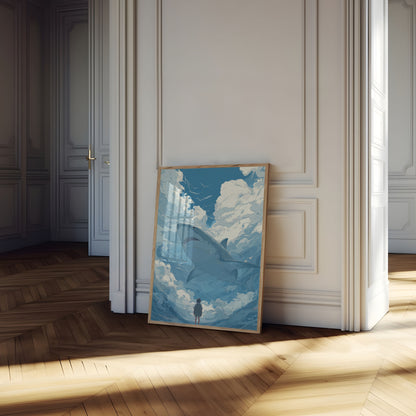 Shark Cloud Journey Poster
