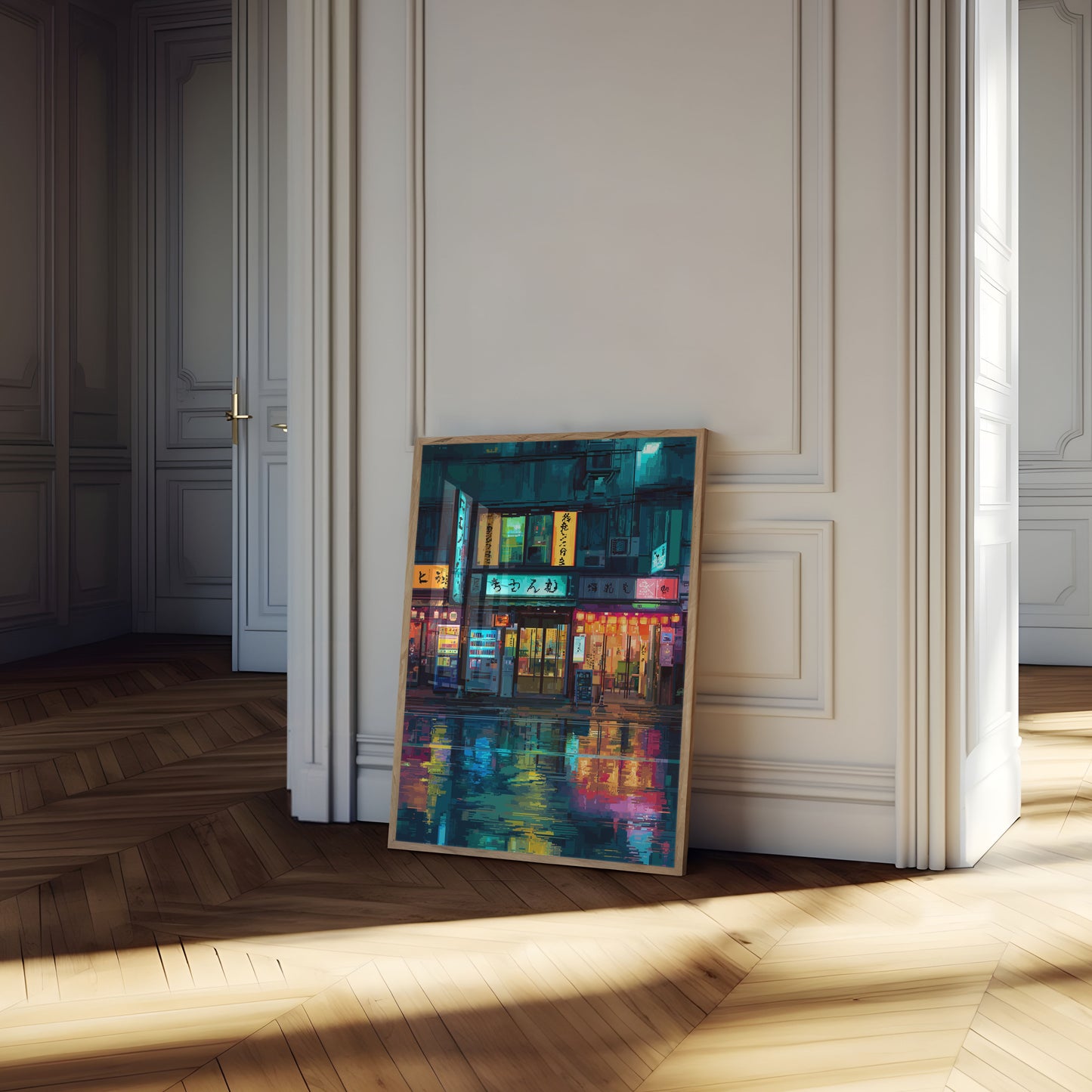 Tokyo Neon Night Cyberpunk Poster