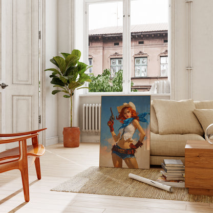 Wilde Westen Cowgirl Poster