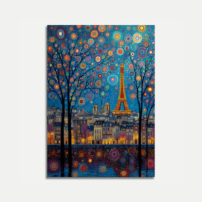 Paris Night Magic Poster