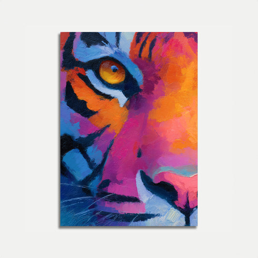 Farverig kat pop art plakat