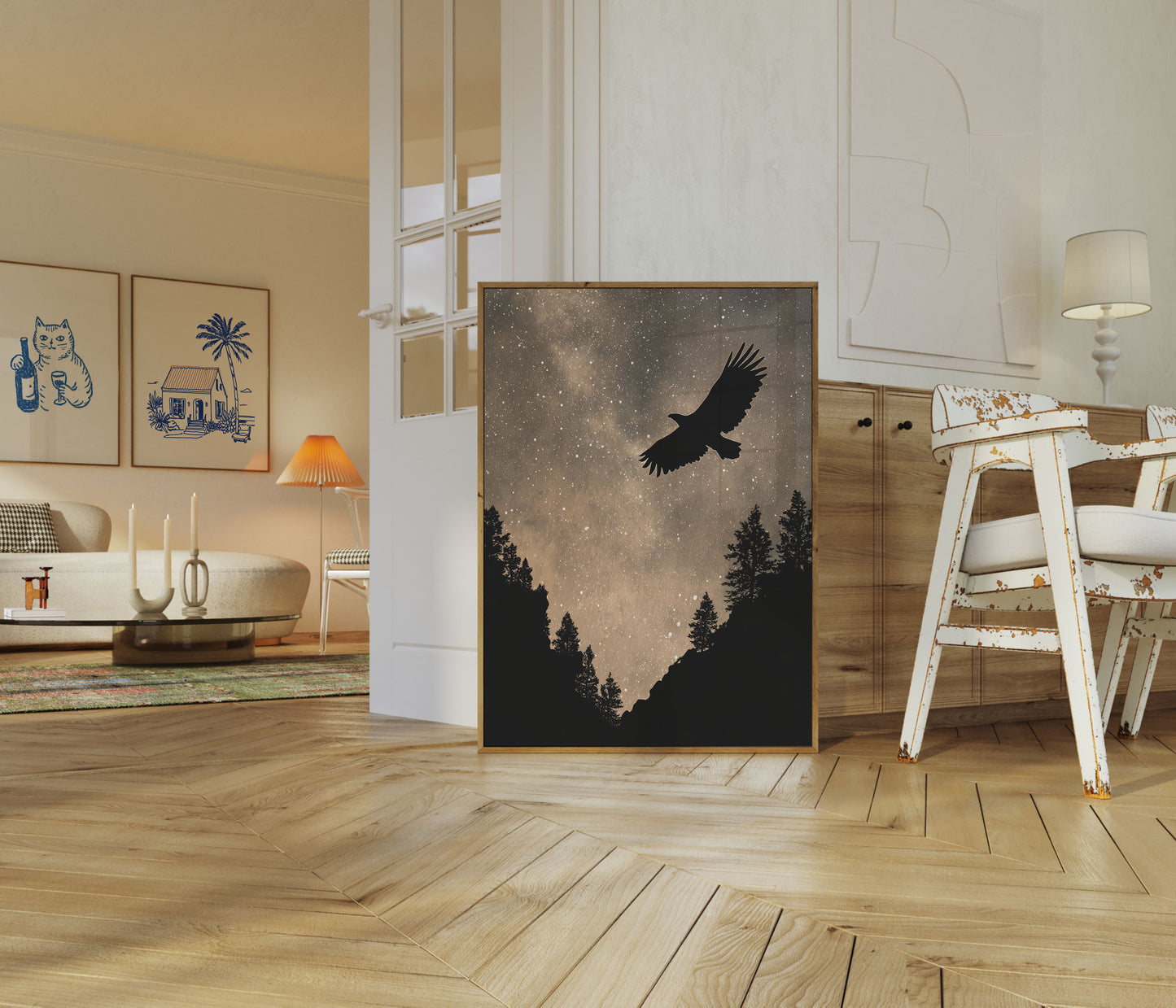 Stjernenat Ørneflyvning Plakat