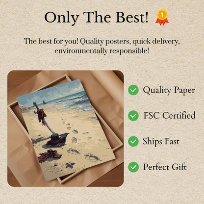 Abandoned Pirate Beach Poster