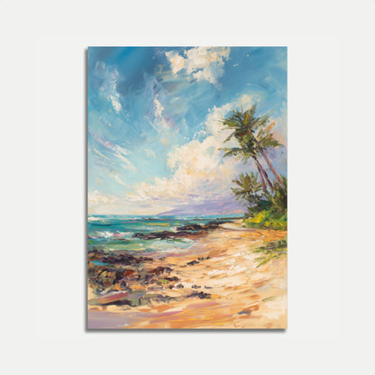 Affiche Paradis Tropical Plage