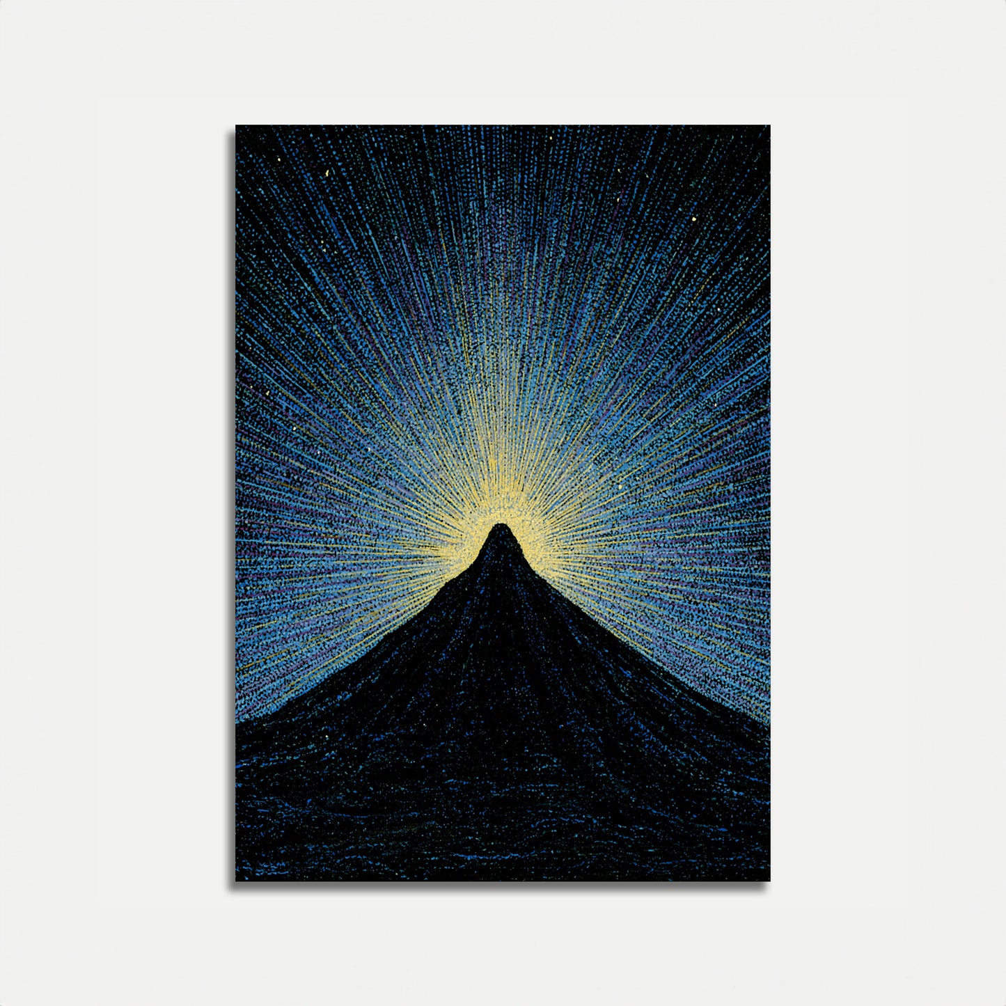 Digitaler Berg-Sonnenaufgang-Poster