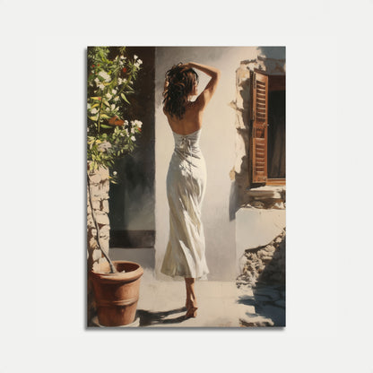 Erholsamer mediterraner Augenblick Poster
