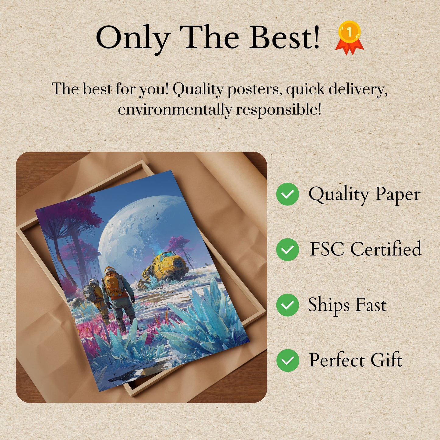 Cosmic Crystal Exploration Poster