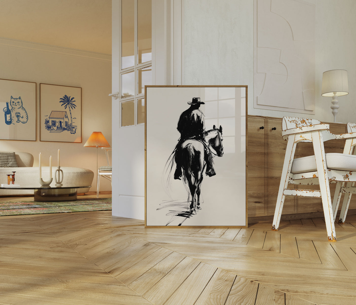 Lone Rider Western Poster